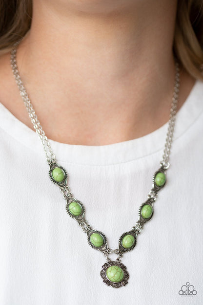 Desert Dreamin-green-Paparazzi necklace