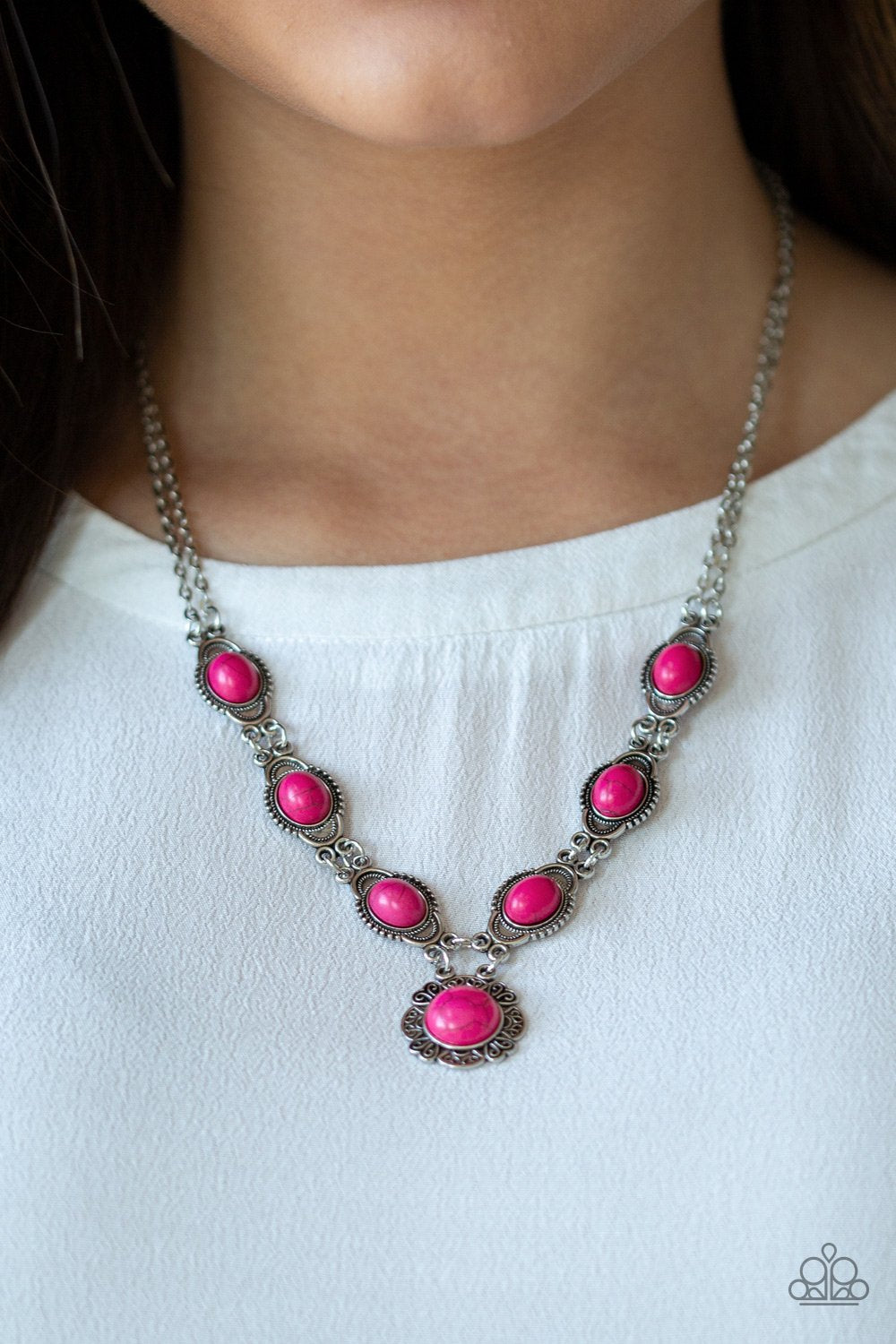 Desert Dreamin-pink-Paparazzi necklace