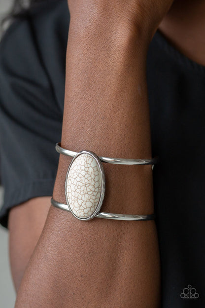 Desert Empress-white-Paparazzi bracelet