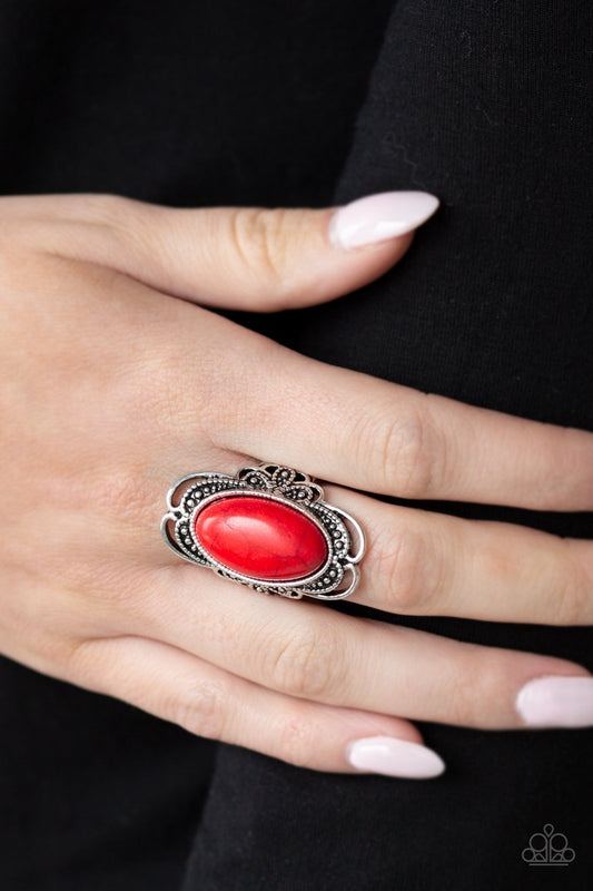 Desert Flavor-red-Paparazzi ring