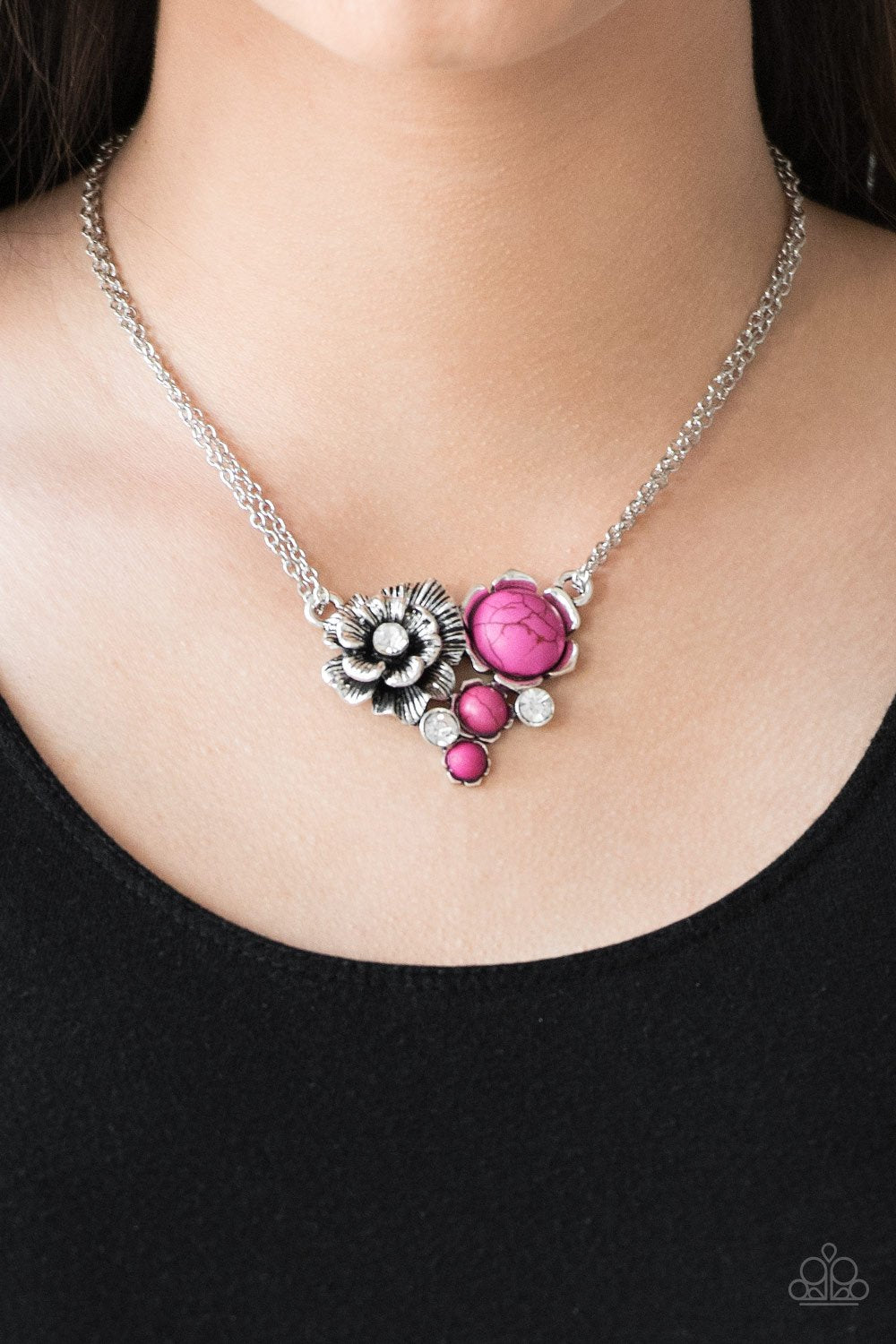 Desert Harvest-pink-Paparazzi necklace
