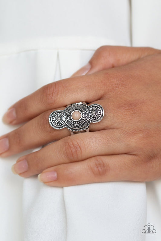 Desert Mandalas-brown-Paparazzi ring