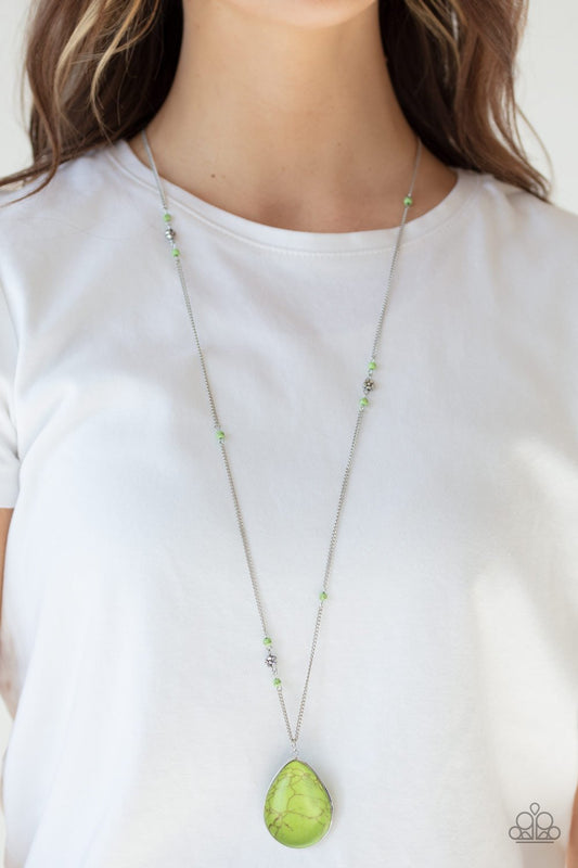Desert Meadow - green - Paparazzi necklace