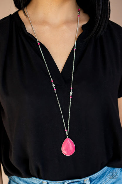 Desert Meadow-pink-Paparazzi necklace