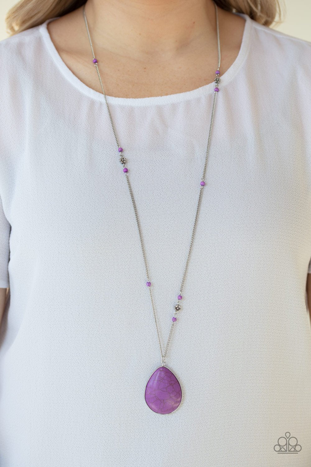 Desert Meadow-purple-Paparazzi necklace