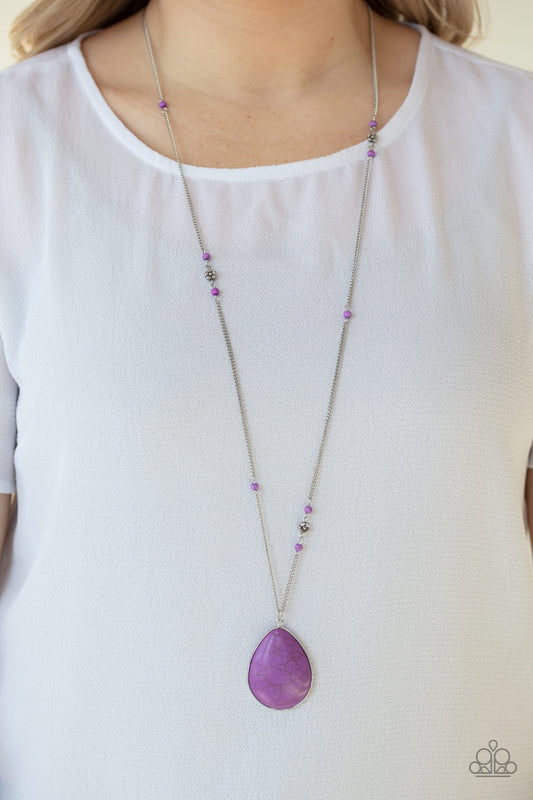 Desert Meadow-purple-Paparazzi necklace