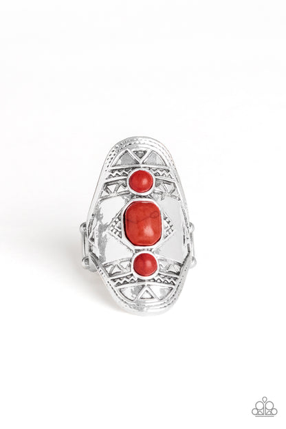 Desert Paint - red - Paparazzi ring