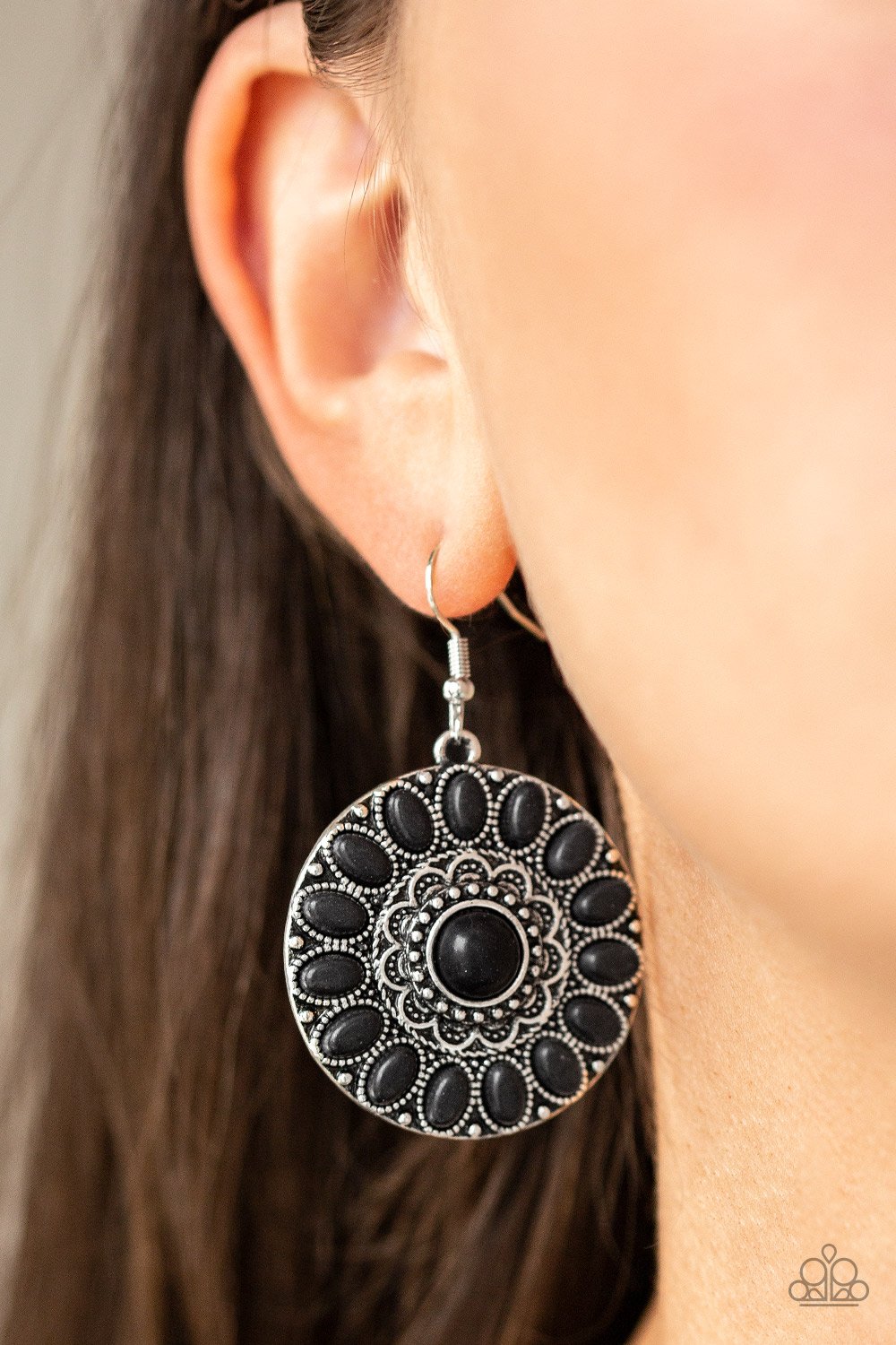 Desert Palette-black-Paparazzi earrings