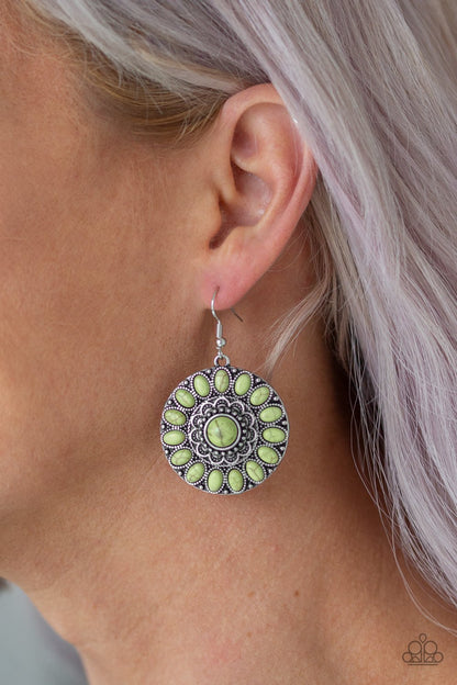 Desert Palette-green-Paparazzi earrings