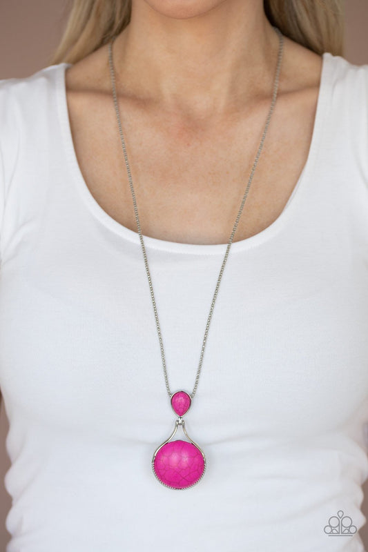 Desert Pools-pink-Paparazzi necklace