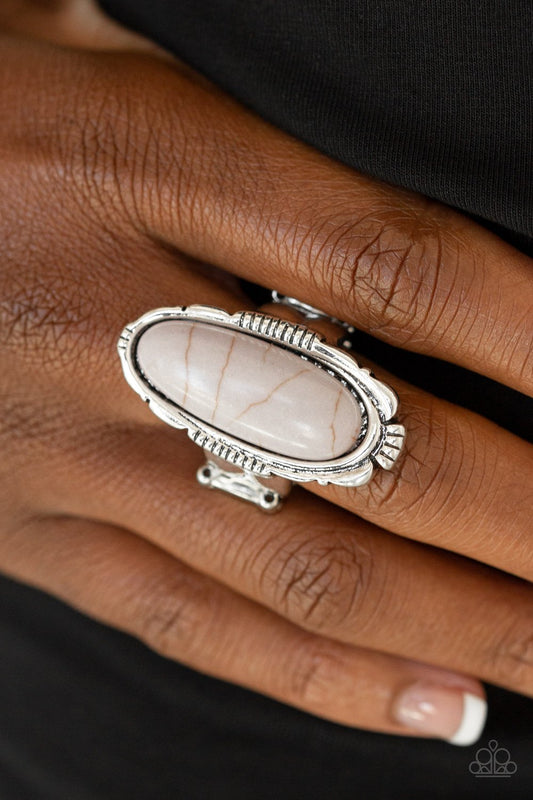 Desert Thirst-silver-Paparazzi ring