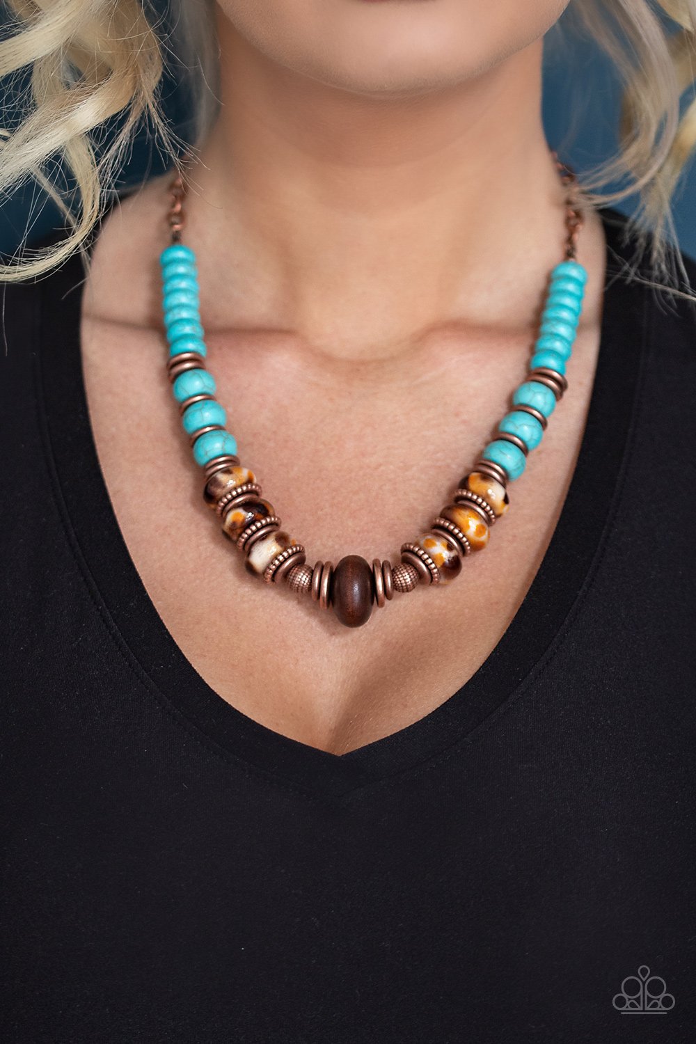 Desert Tranquility - copper - Paparazzi necklace