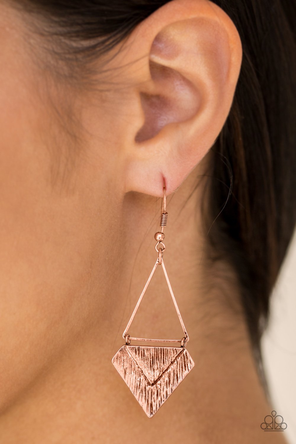 Desert Treasure - copper - Paparazzi earrings