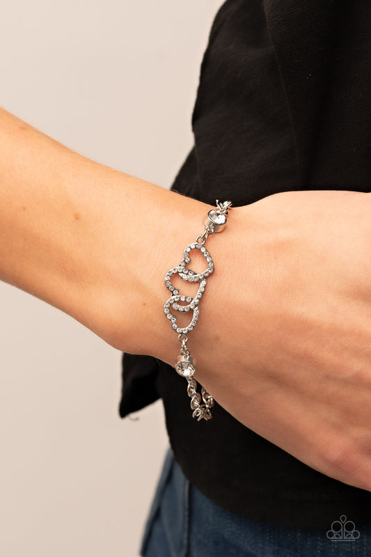 Desirable Dazzle - white - Paparazzi bracelet