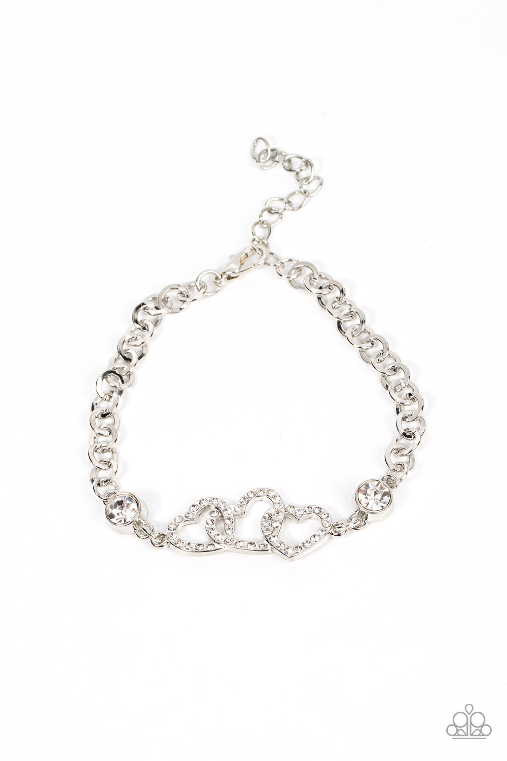 Desirable Dazzle - white - Paparazzi bracelet – JewelryBlingThing