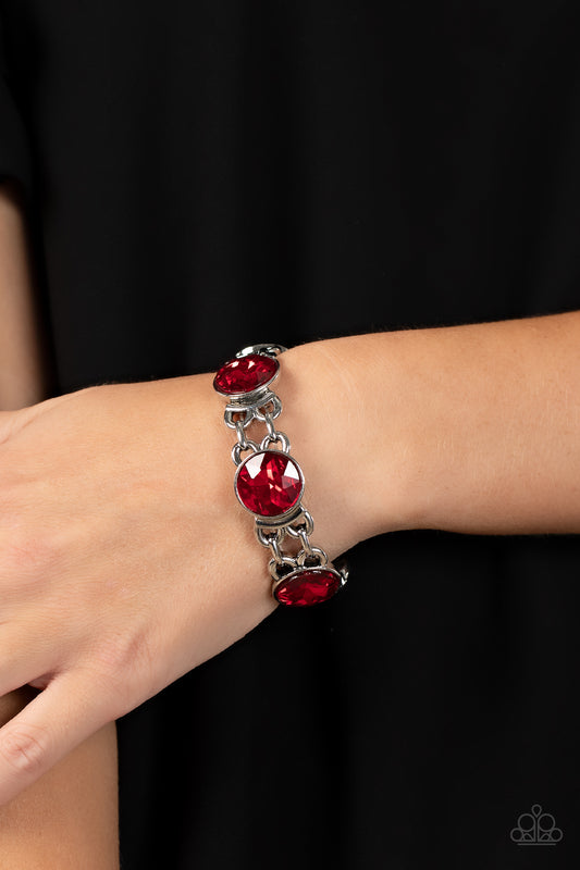 Devoted to Drama - red - Paparazzi bracelet