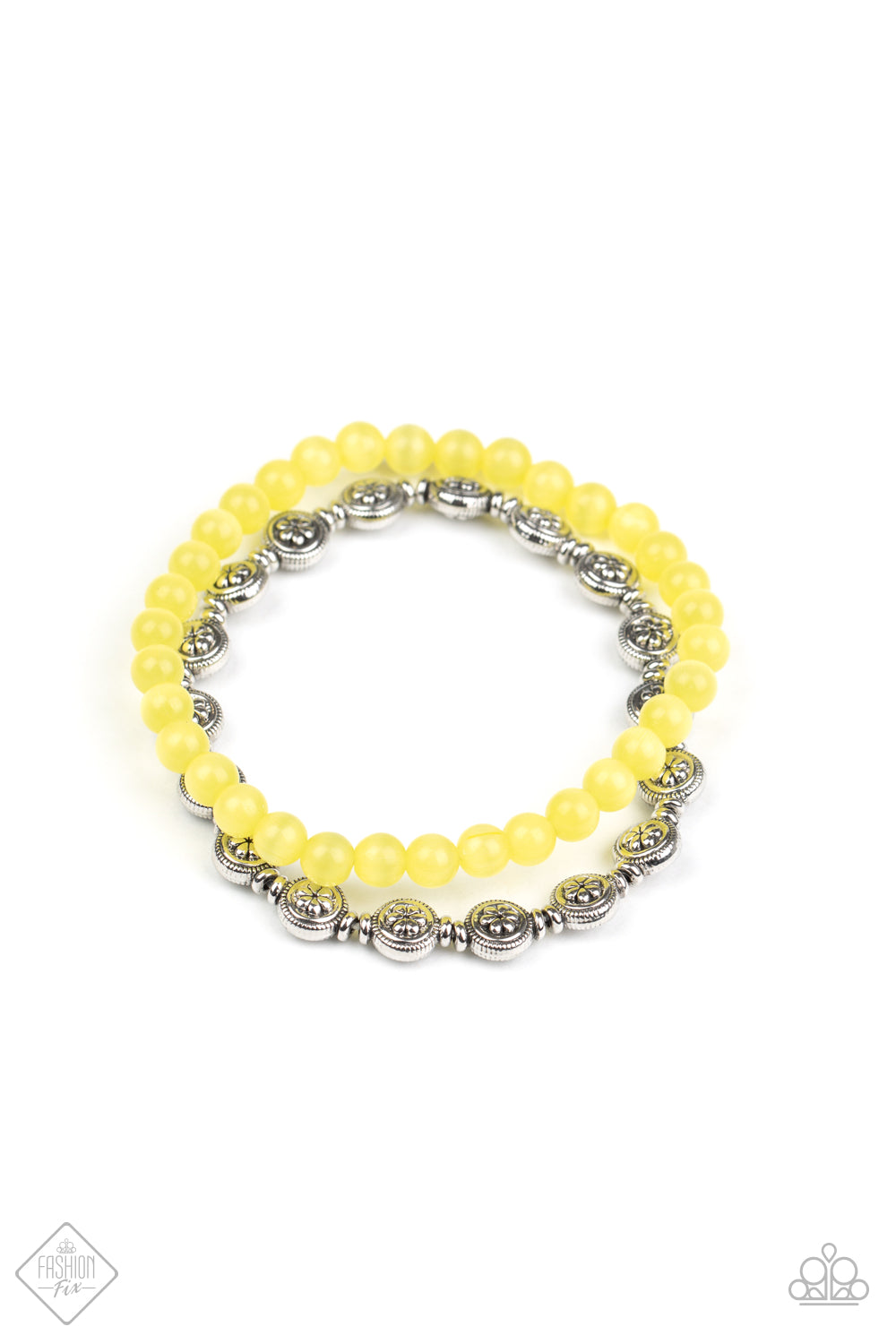 Dewy Dandelions - yellow - Paparazzi bracelet