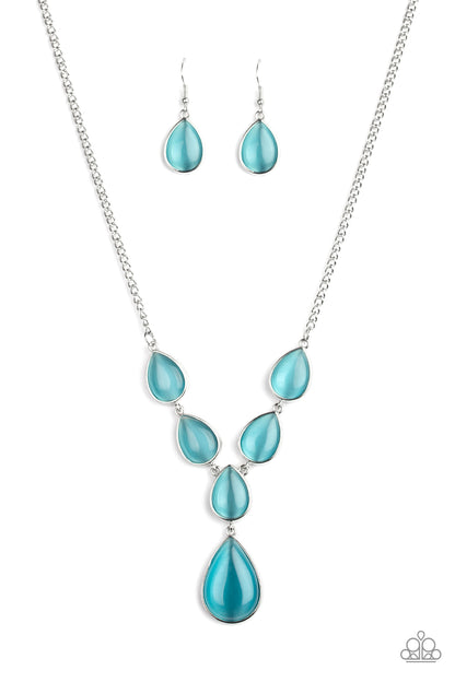 Dewy Decadence - blue - Paparazzi necklace