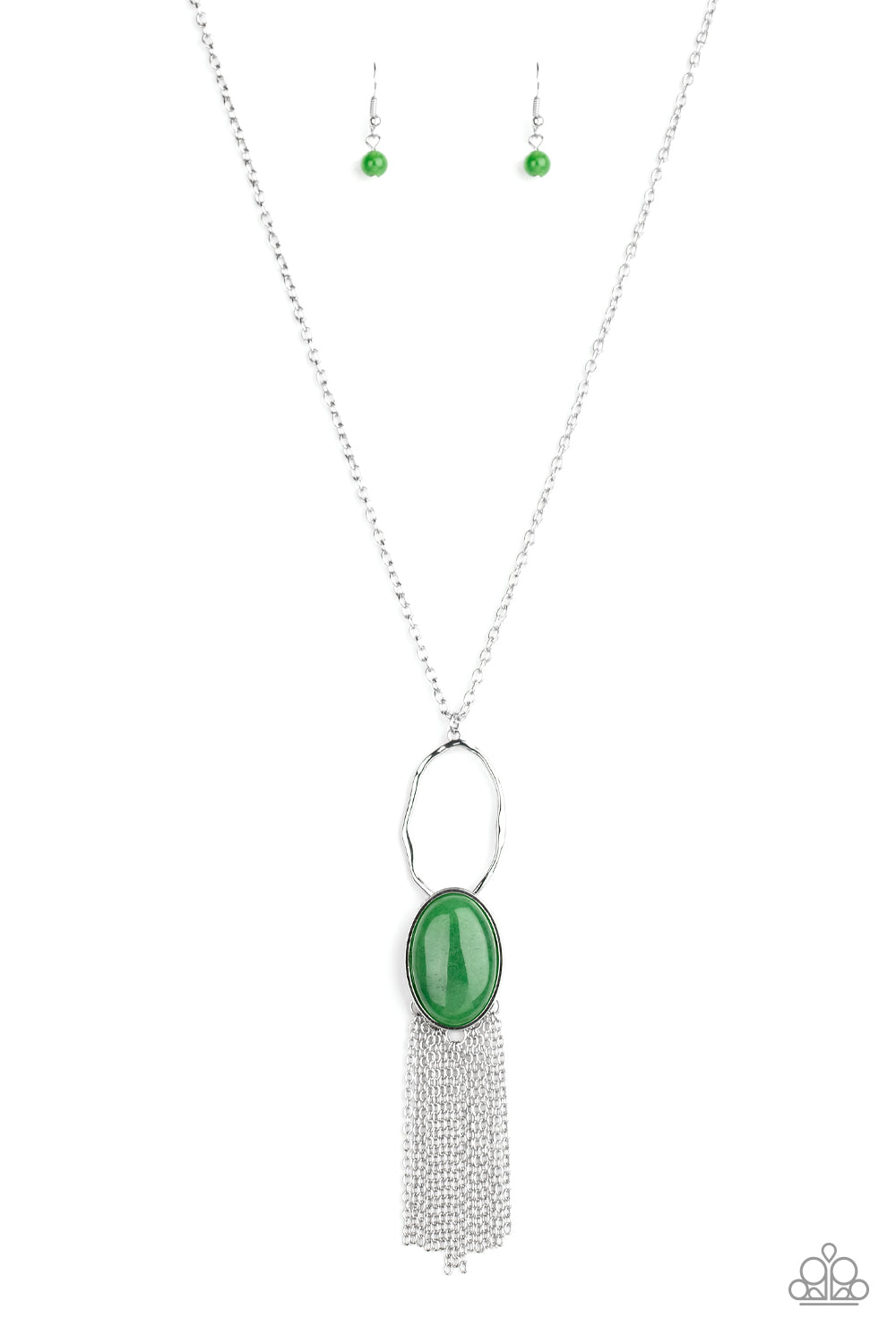 Dewy Desert - green - Paparazzi necklace