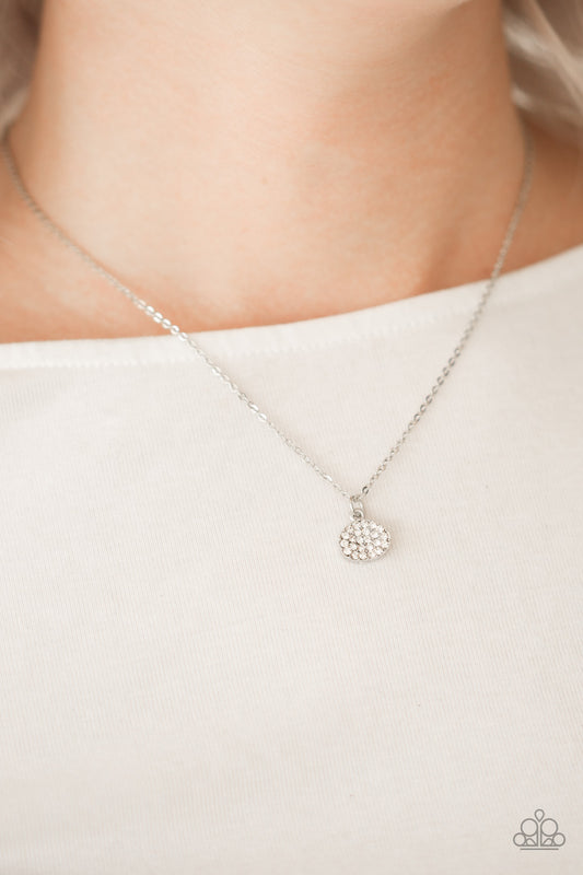 Diamond Debonair - white - Paparazzi necklace