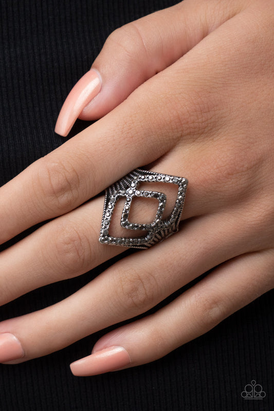 Diamond Duet - silver - Paparazzi ring