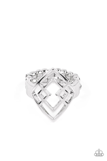 Diamond Duo - silver - Paparazzi ring