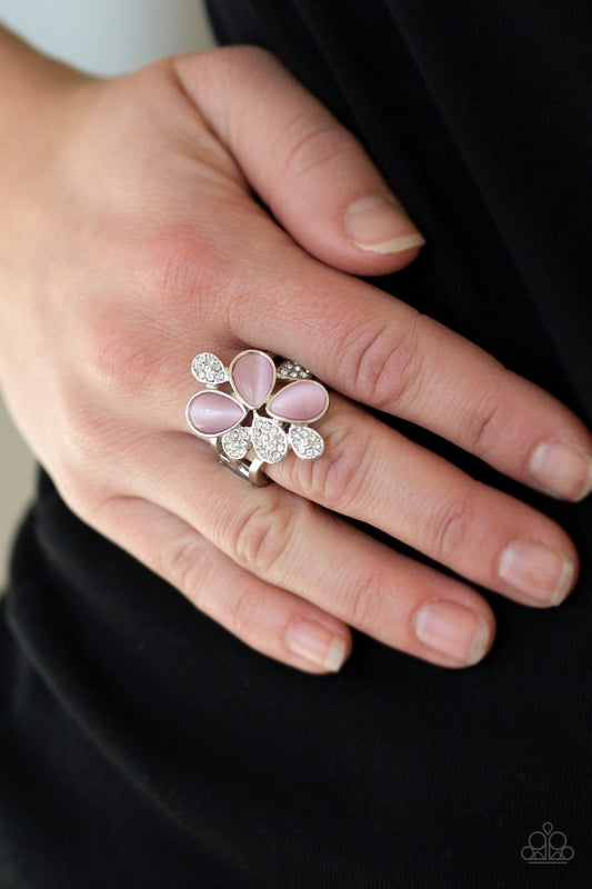 Diamond Daises-pink-Paparazzi ring