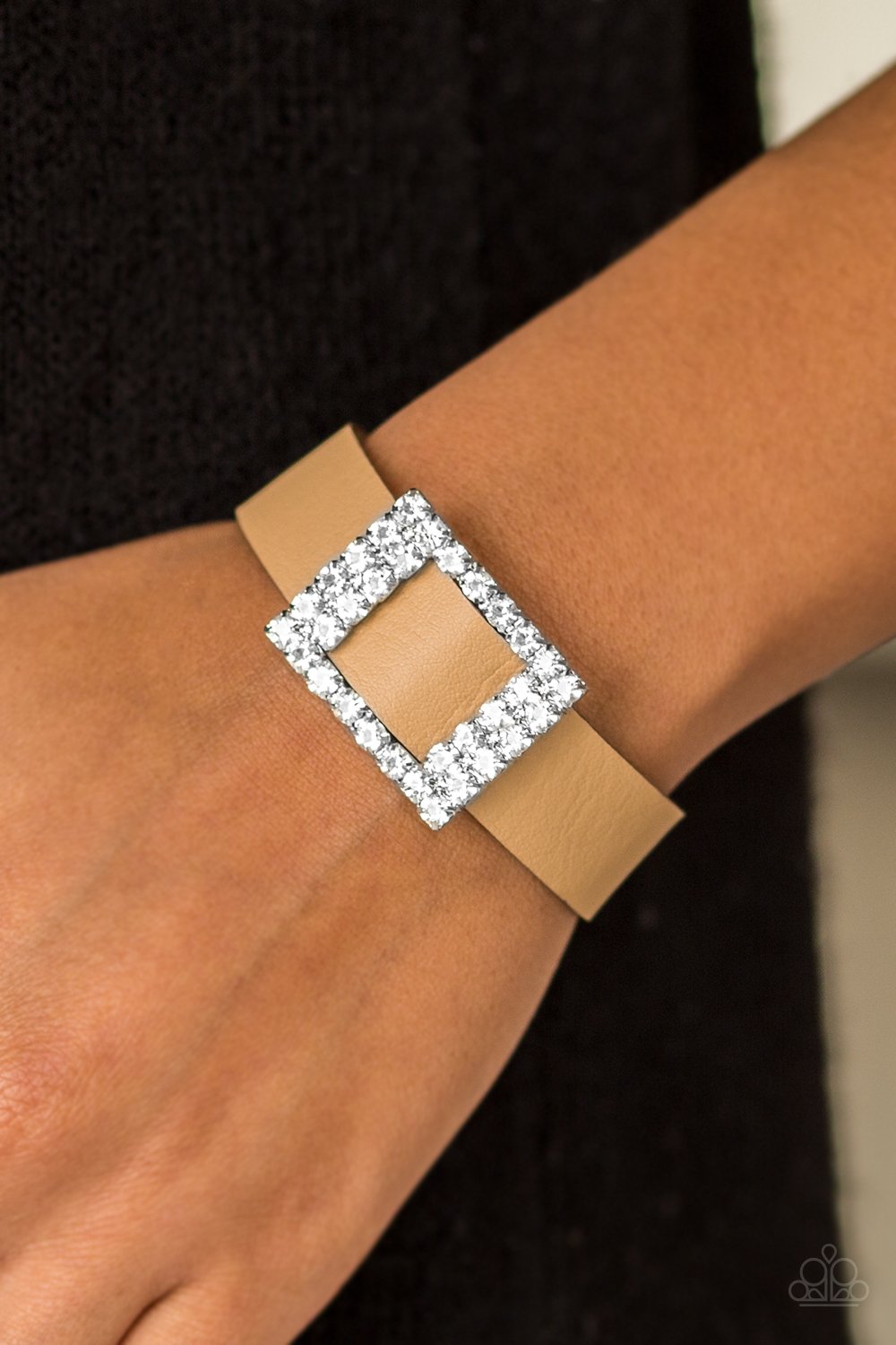 Diamond Diva-brown-Paparazzi bracelet