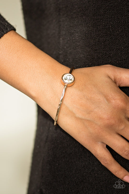 Diamonds for Breakfast - gold - Paparazzi bracelet