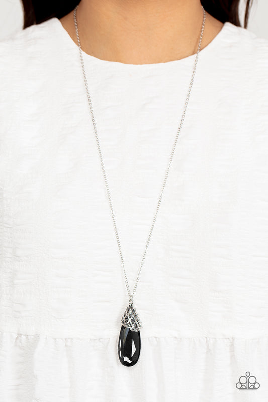 Dibs on the Dazzle - silver - Paparazzi necklace