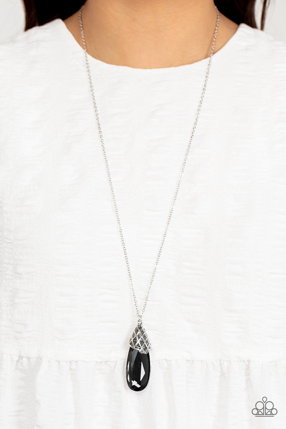 Dibs on the Dazzle - silver - Paparazzi necklace