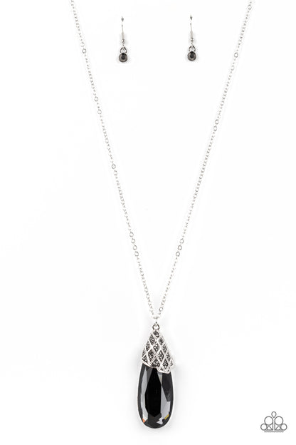 Dibs on the Dazzle - silver - Paparazzi necklace