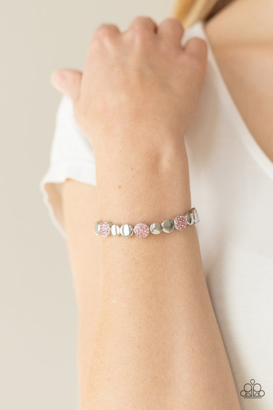 Dimensional Dazzle - pink - Paparazzi bracelet