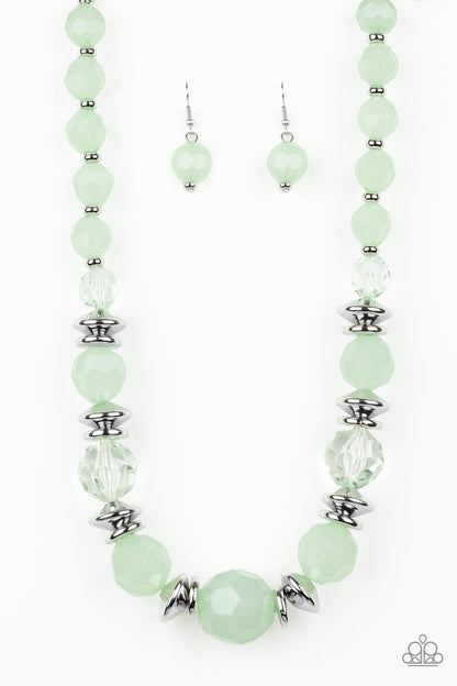 Dine and Dash - green - Paparazzi necklace