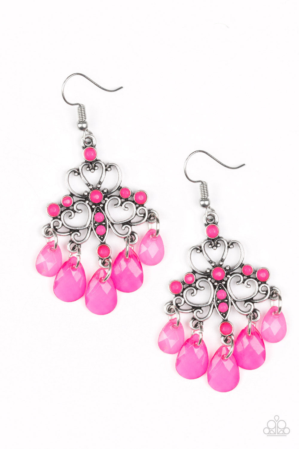 Dip It GLOW - pink - Paparazzi earrings