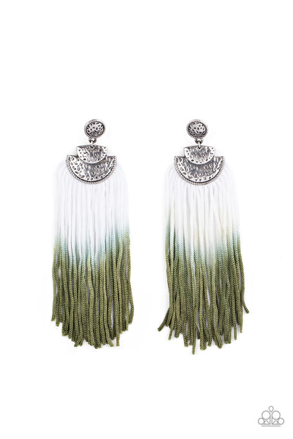 Dip It Up - green - Paparazzi earrings
