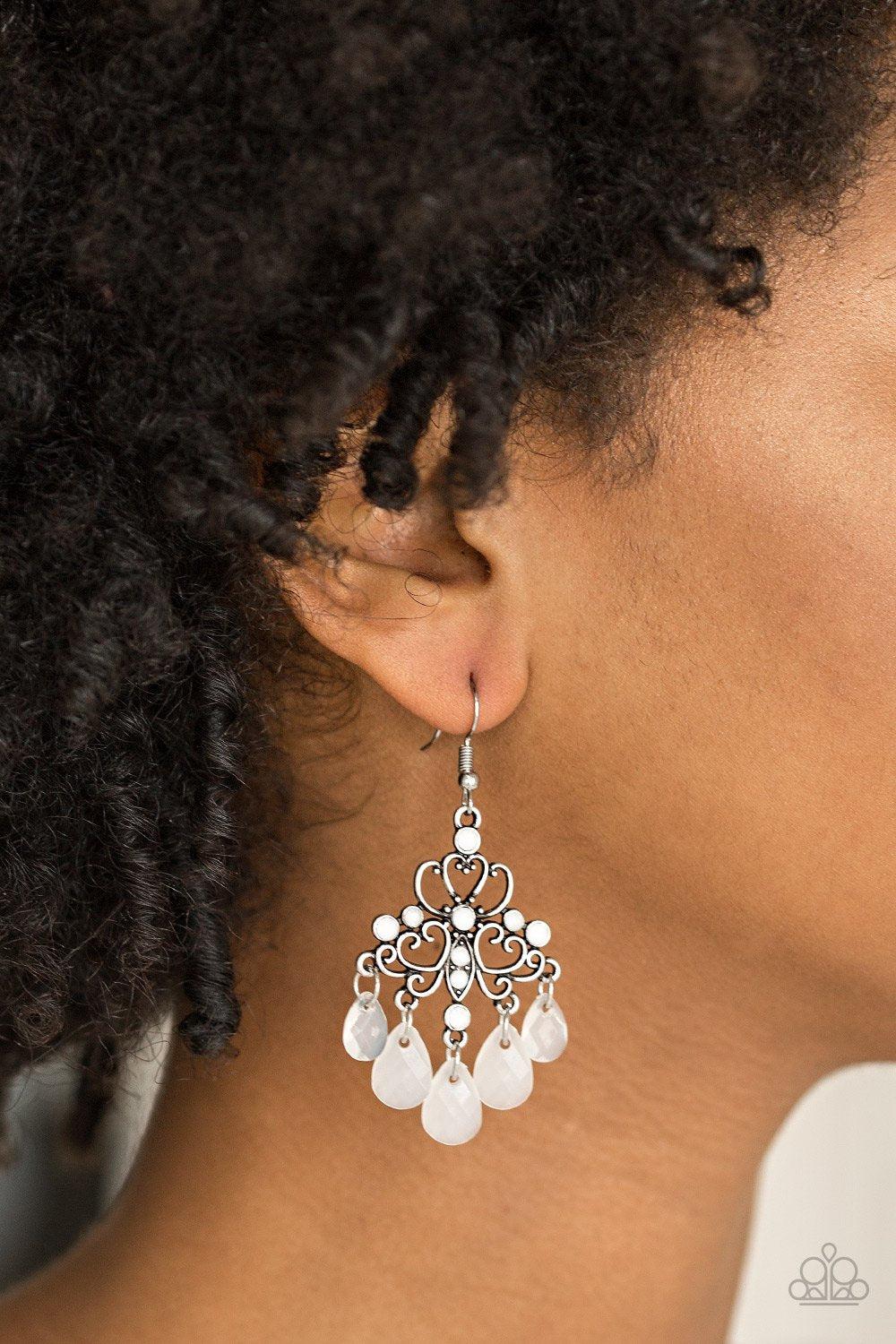 Dip It GLOW-white-Paparazzi earrings