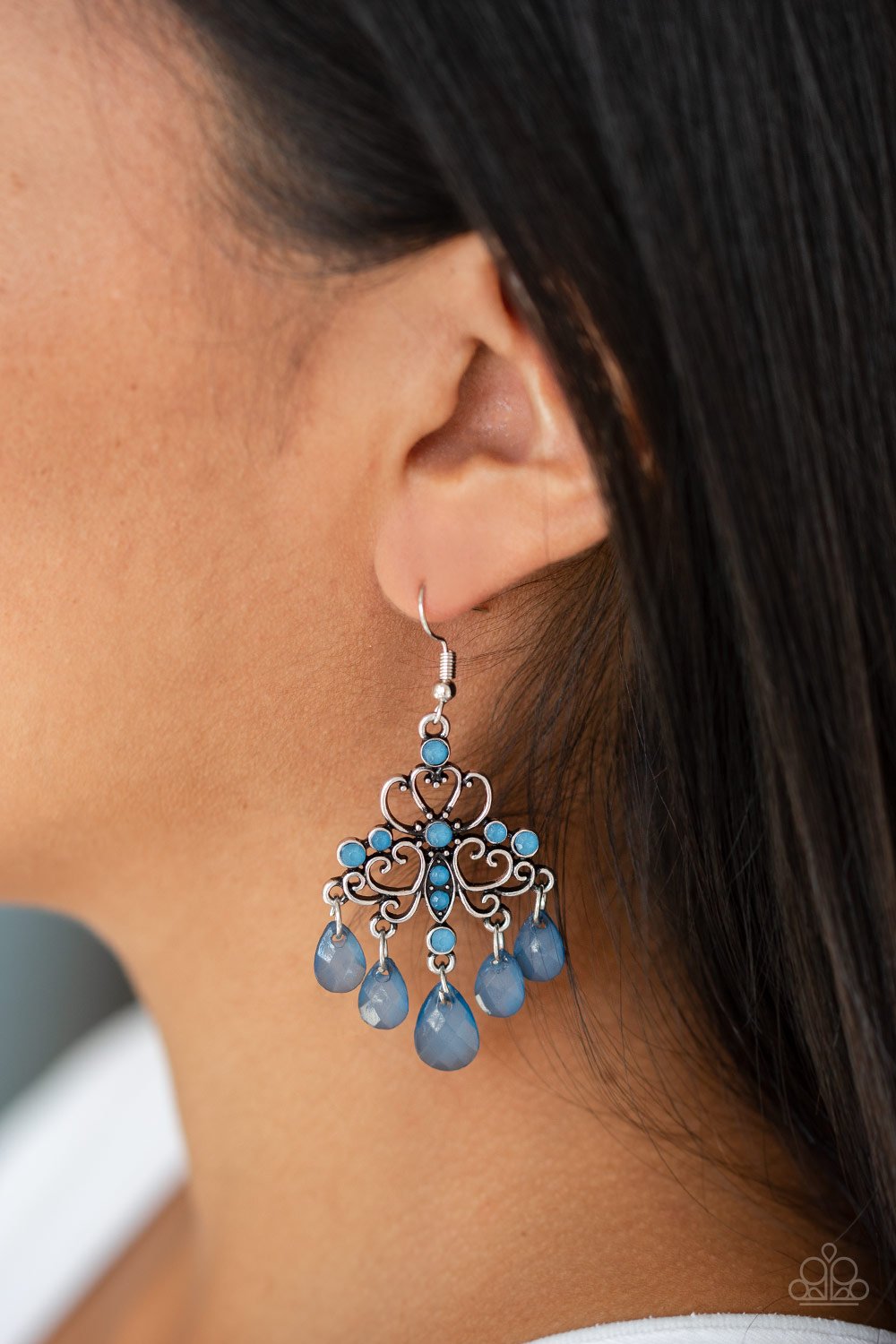 Dip It GLOW - blue - Paparazzi earrings