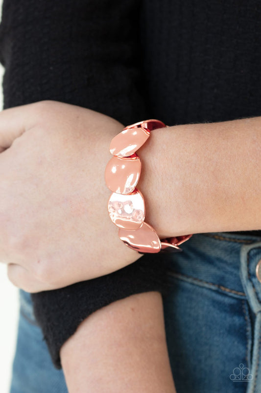 Disc Disco-copper-Paparazzi bracelet