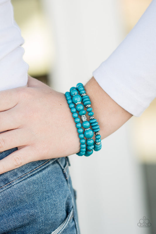 Disco Diva - blue - Paparazzi bracelet