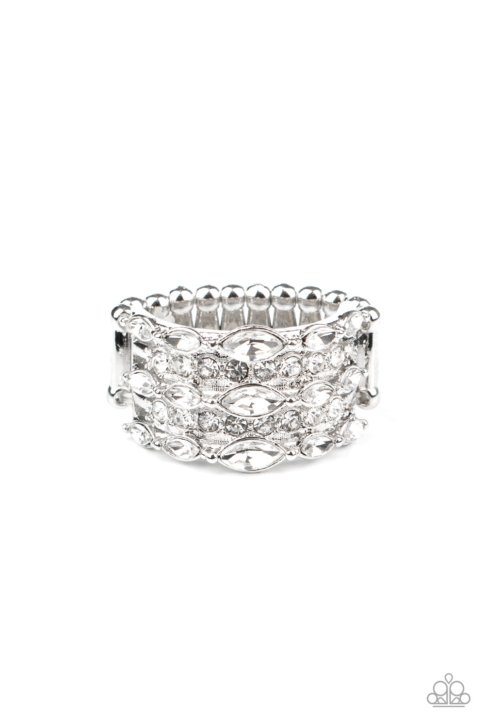 Diva Diadem - white - Paparazzi ring