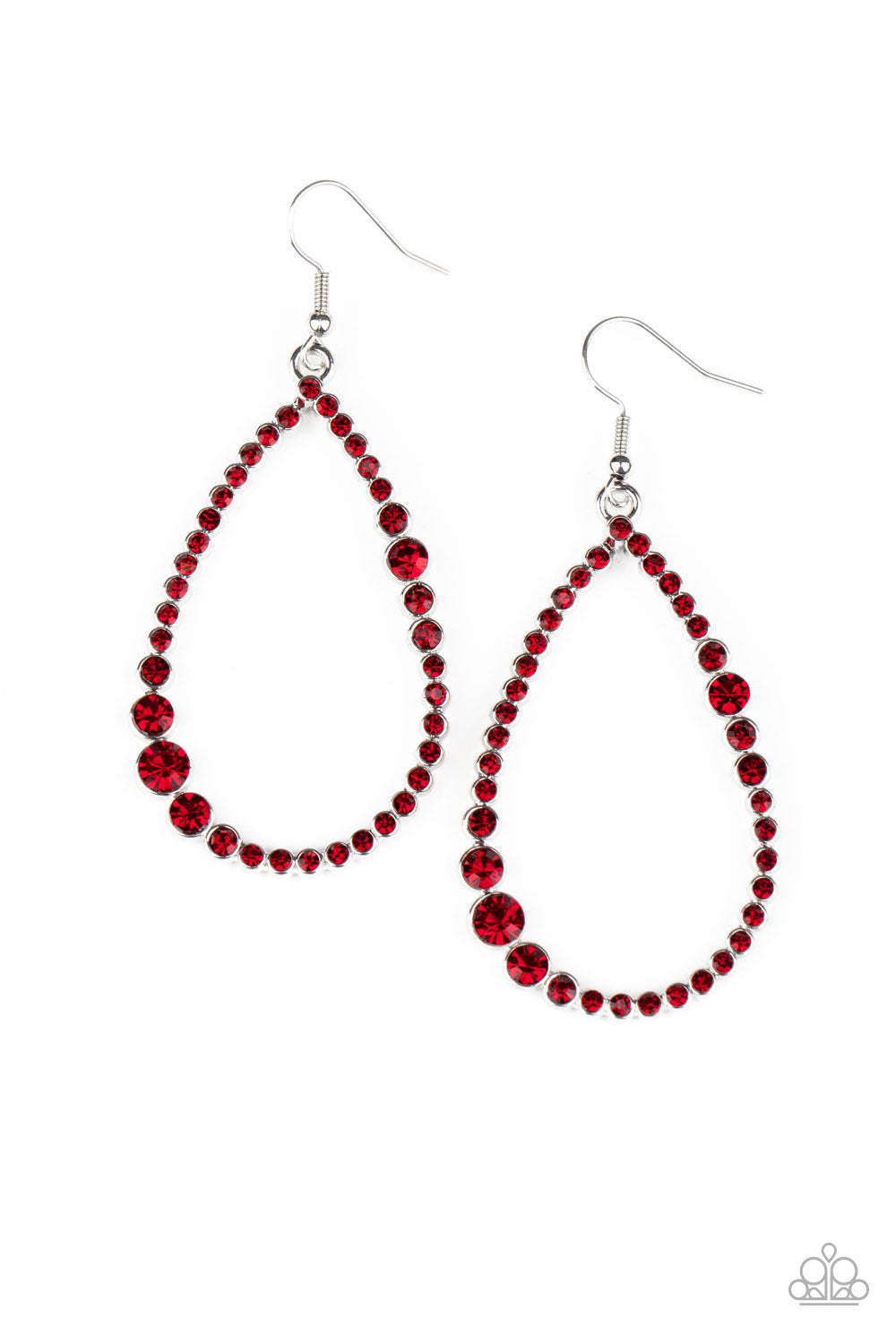 Diva Dimension - red - Paparazzi earrings