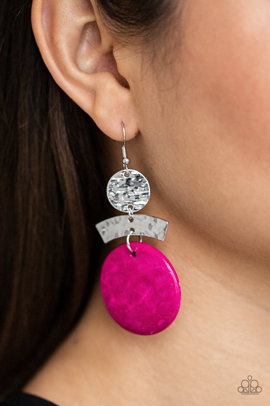 Diva Of My Domain - pink - Paparazzi earrings