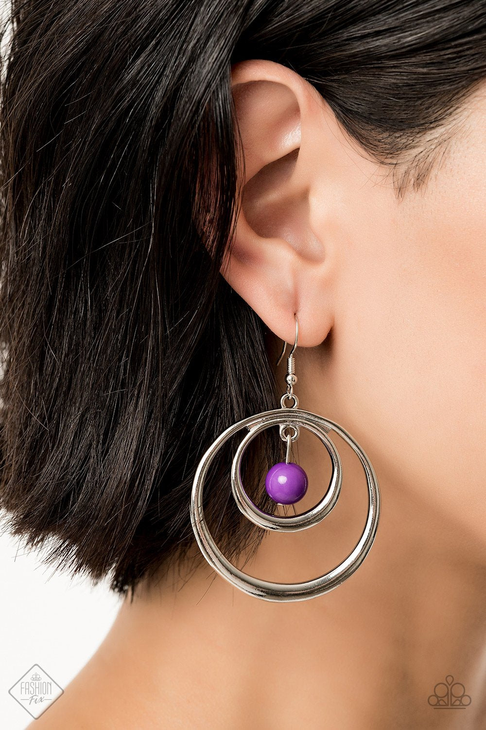 Diva Pop-purple-Paparazzi earrings