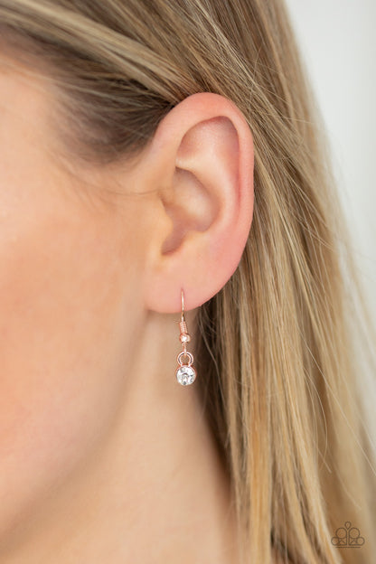 Diva in Diamonds - rose gold - Paparazzi necklace