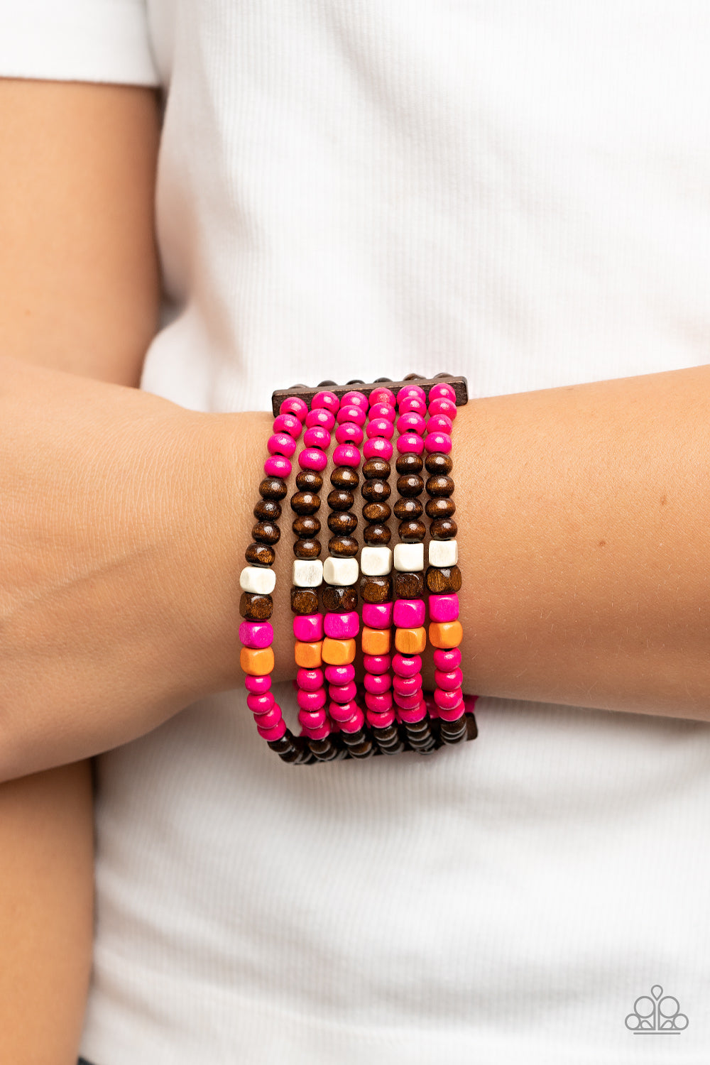 Dive Into Maldives - pink - Paparazzi bracelet