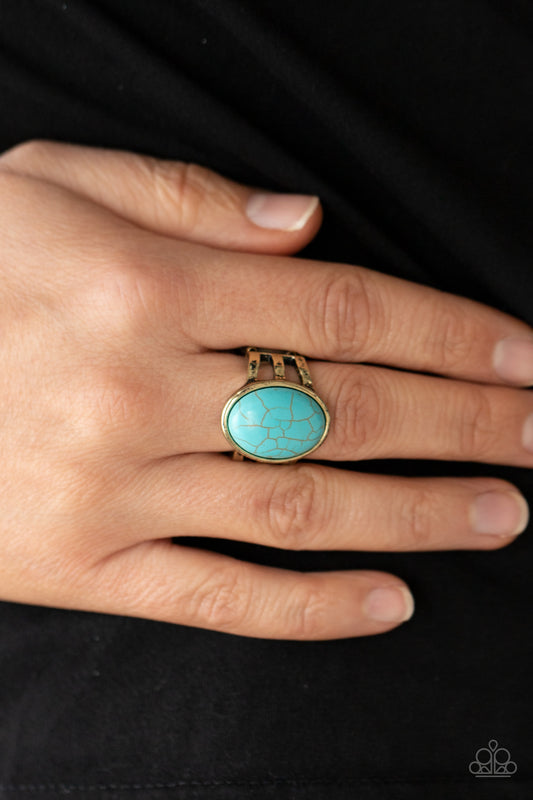 Divine Deserts - brass - Paparazzi ring