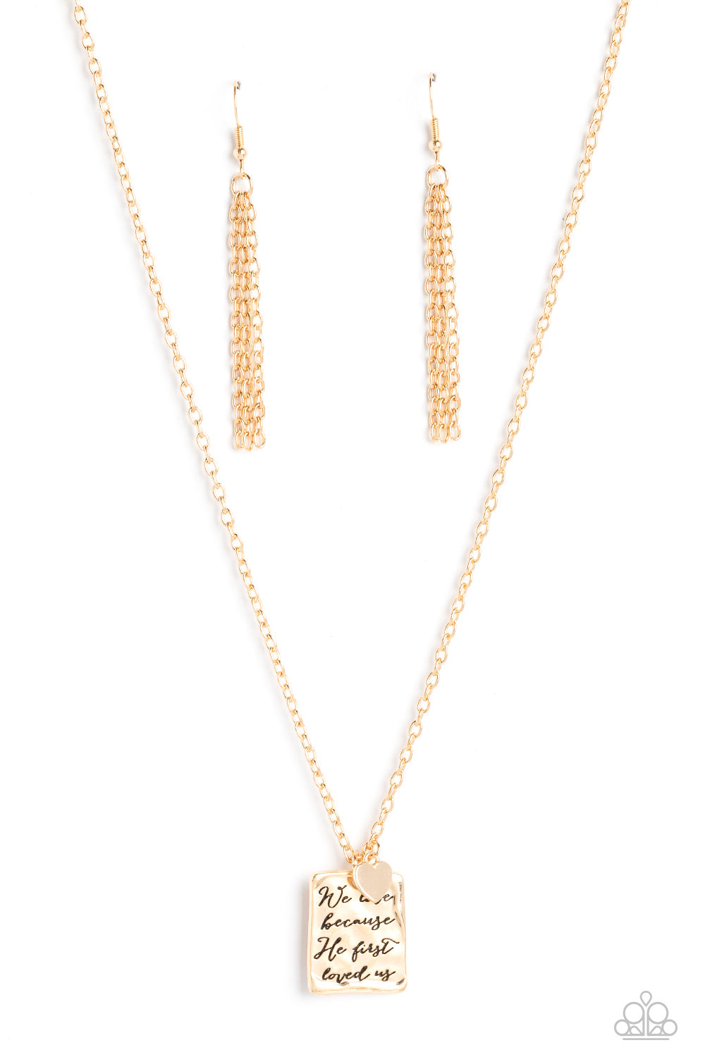Divine Devotion - gold - Paparazzi necklace