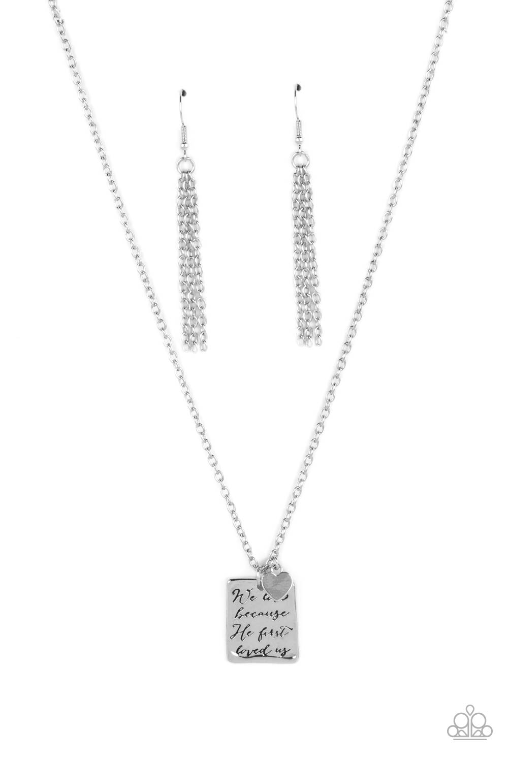 Divine Devotion - silver - Paparazzi necklace
