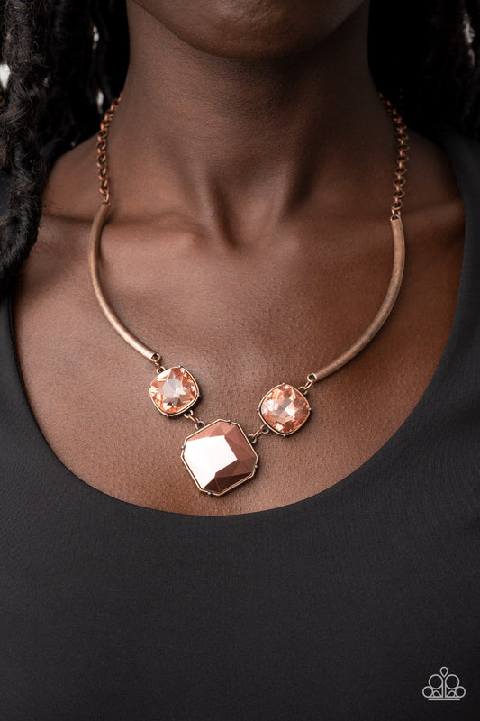 Divine IRIDESCENCE - copper - Paparazzi necklace